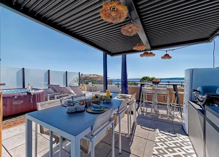 Superbe Toit Terrasse Vue Mer